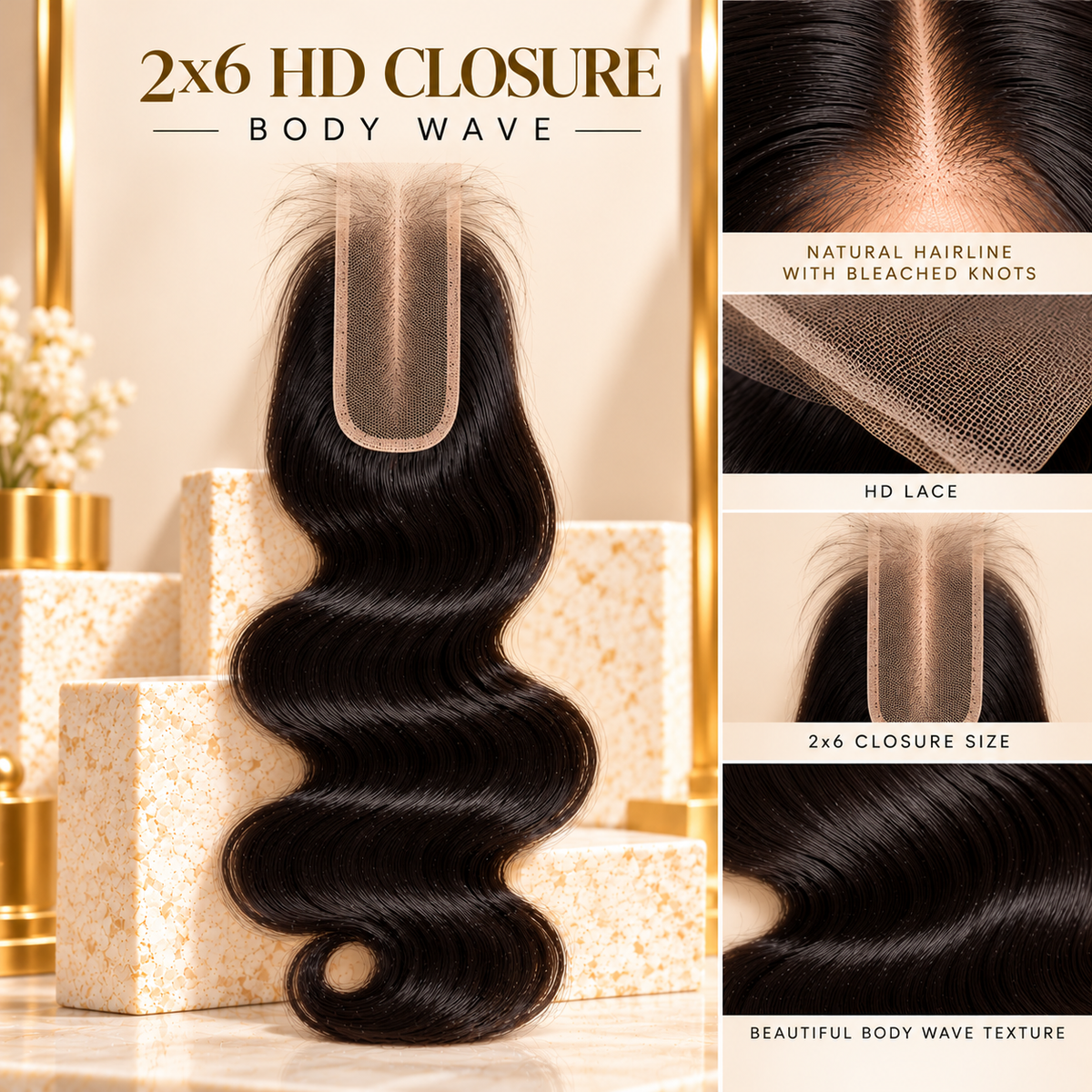 2x6 HD Closure
